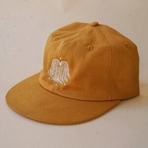 Never Worn Mustard Real Fun Wow Logo Baseball Cap Hat